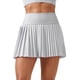 thumbnail image 1 of Falda CRZ YOGA Mini Plisada de Cintura Alta Gris M, 1 of 3