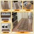 thumbnail image 4 of Ottomanson Non-Slip Washable Kitchen Runner Rug Mat for Hallway Durable Easy Care 1'10" x 6' Leopard Print Brown, 4 of 13