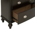 thumbnail image 4 of Benjara Transitional Style Wooden Chest with 5 Drawers and Turned Legs, Brown, 4 of 5