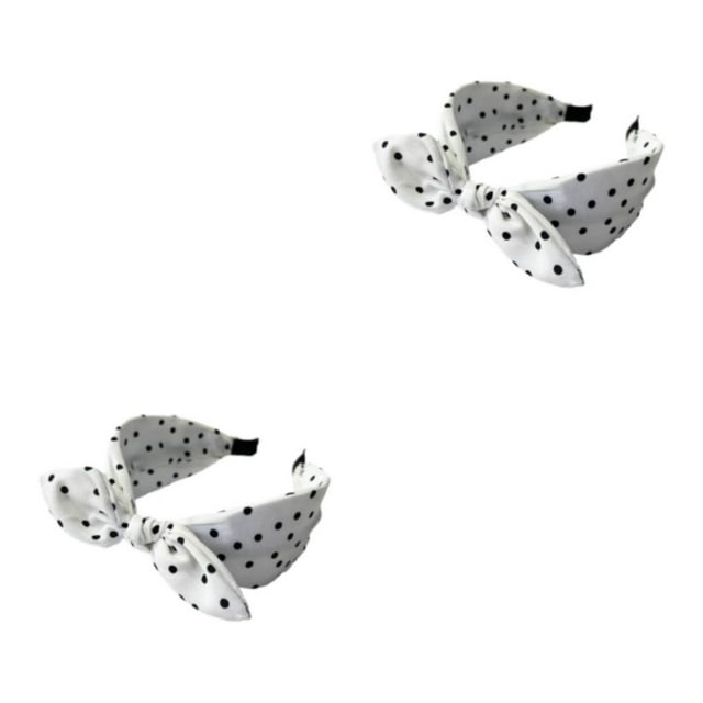 Guardoinrt Restez à la Mode avec des Bandeaux Style Coréen pour Femmes Confortables et Résistants à la Sueur Noir et Blanc 2Set