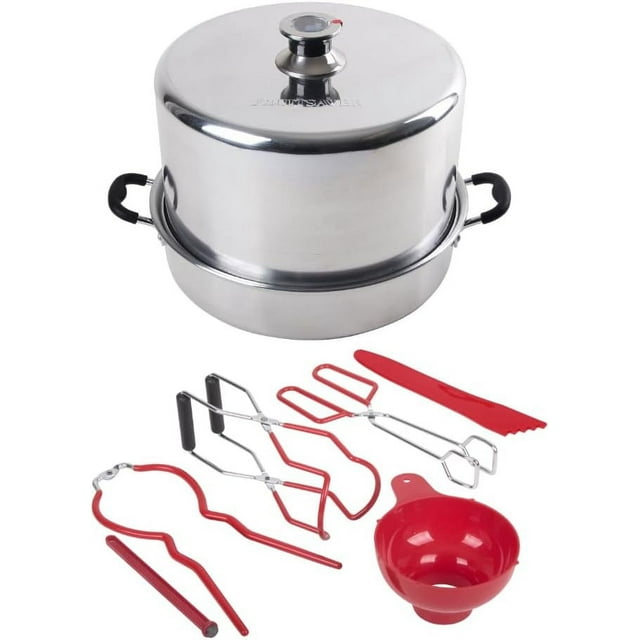 Kitchen Crop Steam Canner with Temperature Indicator (Aluminum Steam Canner + Tools)