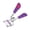 purple peach heart, variant on Professional Eyelash Curlers Eye Curling Clip With Comb Beauty Tool Folding