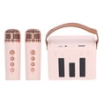thumbnail image 1 of Karaoke Microphone with Speaker, Singing LED Light Small  Microphone Speaker  for Birthday, 1 of 7