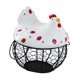 thumbnail image 4 of Cesta para huevos de gallina con tapa, contenedor de almacenamiento de alambre metálico, soporte para huevos de gallina. Estilo B, 4 of 9