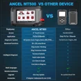 thumbnail image 2 of ANCEL MT500 Compatible avec EU Motocyclette OBD2 Outil de Diagnostic Moto Scanner Huile ABS, 2 of 10