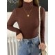 thumbnail image 1 of Heliar-suéter de cuello alto para mujer, jerseys suaves de punto, suéteres básicos de Cachemira, otoño e invierno, 2023, 1 of 4