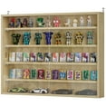 thumbnail image 4 of SSyao 5-Tier Level Display Cabinet Case W/ 2 Glass Doors Adjustable Shelves, Oak, 4 of 11
