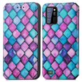 thumbnail image 2 of Compatible With Oukitel C25 Case Colorful Wallet Card Slot Pu Leather Kickstand Magnetic Rfid Blocking Cover, 2 of 3