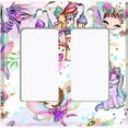thumbnail image 6 of Metal Light Switch Plate Cover Fairytale Unicorn Fairy Castle FRY001, 6 of 13