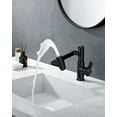thumbnail image 7 of Lefton Rotatable Bathroom Faucet with Temperature Display in Fahrenheit (Batteries-Free), 3 Water Outlet Modes, Matte Black, BF2204-3, 7 of 7