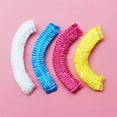 thumbnail image 4 of 400PCS Shower Cap Waterproof Disposable Plastic Hair Bath Cap Shampoo Cap, 4 of 6