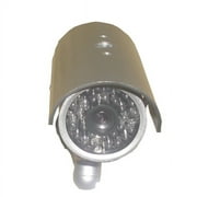 JYtrend Outdoor Dummy Fake Security Camera with Inflared LEDs Blinking Light, Silver