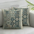 thumbnail image 2 of Pack ofAntique Turkish Throw Pillow Covers, Boho Pillow Covers, Blue Khaki Damask Floral Bohemian Flowers Retro Cushion Covers, Exotic Tribal Medallion Egyptian Cushion Cases, 2 of 6