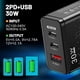 thumbnail image 4 of 1 cargador de pared de teléfono USB + 2 PD tipo C 30W para Xiaomi Samsung iPhone 14 (negro UE), 4 of 7