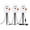 A, variant on Roiihwy 3 Sets Integrated Halloween Cute Ghost Lights For Window And Yard Decor, C