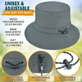 thumbnail image 4 of EINSKEY Packable Sun Hat, Foldable Bucket Hat with Clip for Travel on Bag, 4 of 7