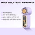 thumbnail image 5 of Yeciiwht High Speed Handheld Fan - Turbofan Pocket Mini Fan with LED Light, Portable Personal Cooling for Outdoor Travel, 5 of 9