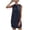 Navy, variant on Women s Casual Tennis Dress Slim Cropped Hoodie Athleisure Sleeveless Solid Color Dress for Everyday Comfort and Easy Styling Blue L