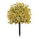 thumbnail image 1 of Estaca de jardín de flores violetas artificiales, accesorios para jardín de hadas, 24" con base amarillo, 1 of 9