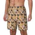 thumbnail image 2 of Balery Cute Dogs Head Mens Swim Trunks Swim Shorts for Men Quick Dry Inseam Beach Shorts with Compression Liner Pocket-Large, 2 of 9