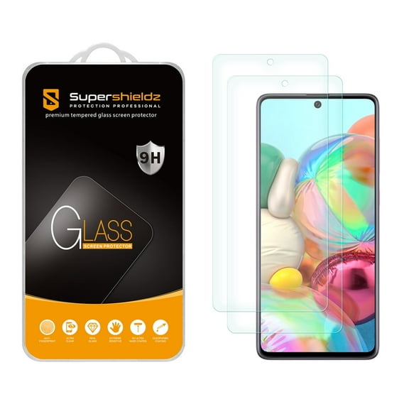 [2-Pack] Supershieldz for Samsung Galaxy A71 (4G Version Only) Tempered Glass Screen Protector, Anti-Scratch, Anti-Fingerprint, Bubble Free