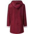 thumbnail image 4 of Womens Plus Size Winter Coats Warm Sherpa Fleece Lined Jackets Hooded Parka Faux Suede Pea Coat Outerwear 2024, 4 of 10