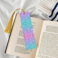 thumbnail image 4 of Kdxio Multicolor Glitter Print Metal Tassel Bookmarks,Perfect Gift for Art Lovers and Bookworms Metal Bookmarks for Women, 4 of 8