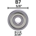 thumbnail image 2 of B7 Ball Bearing: 5/8 Inch Outside Diameter, 3/16 Inch Inside Diameter$$Tools & Hardware Other, 2 of 8