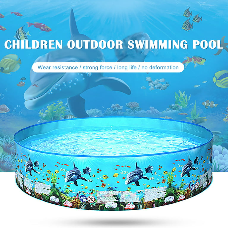 SESAVER Children Swimming Pool Durable Plastic Baby Swimming Mat 3 Kids Toy  Kiddie Pools for Outdoor Garden Backyard Summer Water Party