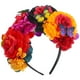 thumbnail image 3 of KAKOWELY Tocado de flores para el Día de los Muertos, corona de flores, diadema de flores para festivales, 3 of 5
