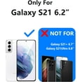 thumbnail image 7 of 3 in 1 for Samsung Galaxy S21 Case, with 2Pcs Tempered Glass Screen Protector, Cases for Galaxy S21 Shockproof Protective S21 Phone Case, Black, 7 of 7