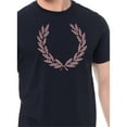 thumbnail image 3 of Fred Perry Men's Laurel T-shirt, Navy Marl,S - US, 3 of 3