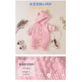 thumbnail image 4 of Newborn Baby Girl Sweater Jumpsuit Bodysuit Acrylic Fabrics Pullover Hoodie Button Romper Outfits Sets 0-24Months, 4 of 7
