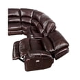 thumbnail image 5 of Denver Brown Leather 6-Piece Power Reclining Sectional, 5 of 5
