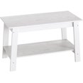 thumbnail image 1 of Industrial 2-Tier Coffee Table, 31.5" Narrow Storage Side Table with Rustic Finish for Living Room & Bedroom., 1 of 8