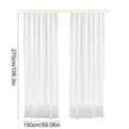 thumbnail image 3 of Linen Style Window Curtains 2PCS, 9FTx5FT Exquisite Patterned Drapery, Soft Easy to Install Versatile Decor for Home Themed Scene Arrangement Window Decoration Living Room Bedroom Dining Room, 3 of 7