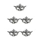 thumbnail image 2 of Qarigey Accesorios de media cara Retro Prom Masquerade Bola veneciana Fiesta Rendimiento Danza Decoración Halloween plata antigua Type2 NO2 Qarigey CBP373014, 2 of 5