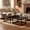 Black, variant on Square Nesting Coffee Table Set of 2 - 23.6" & 19.7" Center Table with Raised Edge for Living Room, Bedroom, Office