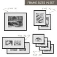 Gallery Perfect 9 Piece Black Photo Frame Gallery Wall Kit with