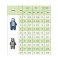 thumbnail image 4 of JYYYBF Kids Shark Costume Winter Warm Long Sleeve Hooded Romper Cute Halloween Plush Jumpsuit, 4 of 7