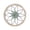 Green, variant on Wooden Farmhouse Wall Decor 11.81x11.81inch Round Hanging Decoration for Bedroom Home Living Room Kitchen Office Decor (Blue)
