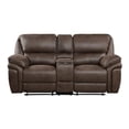 thumbnail image 4 of Lexicon Proctor 2-Piece Microfiber Upholstery Manual Reclining Sofa Set in Brown, 4 of 14