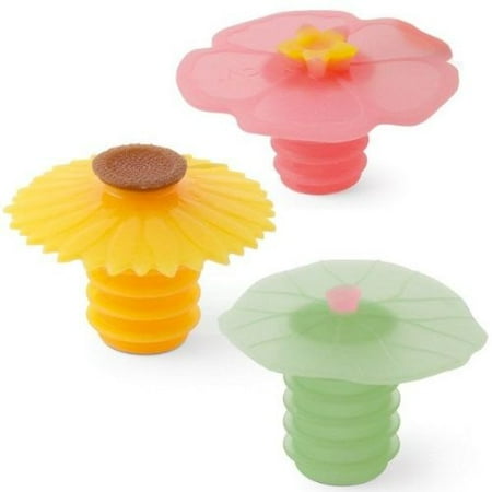 Elegant Calla Lily Bottle Stopper Wine Bottle Stopper - Lily Pad, Sunflower & Hibiscus, Water-tight seal prevents leaks and oxidation of the wine By Charles Viancin ()