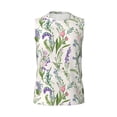 thumbnail image 6 of Picia Wisteria Flower mens Cotton Tank Undershirts , Moisture-wicking Ribbed Tanks, Lightweight Cotton Tank Undershirts-Large, 6 of 8