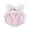 Pink, variant on Cenuakty Baby Girls Birthday Day Romper Sleeveless Animal Embroidery Striped Patchwork Bodysuit with Bow