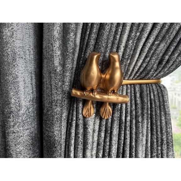 ZARKEA Creative Metal Bird Curtains Tiebacks set of 2(1 pairs)