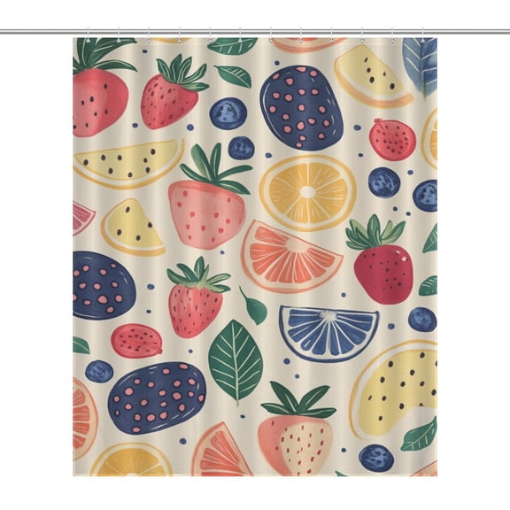 Fruit (70) Printed Shower Curtain Bathroom Curtains Waterproof Fabric Home Partition Screen Living Room
