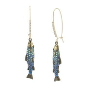 Betsey Johnson Women's Mermaid Jewels Fish Dangle Earrings C80