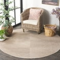 thumbnail image 3 of SAFAVIEH Stella Alannah Geometric Indoor/Outdoor Area Rug, Beige/Beige, 6'7" x 6'7" Round, 3 of 12