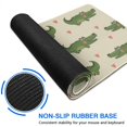 thumbnail image 6 of Long Mouse Pads for Desk,Beige Crocodiles Hearts Pattern Desk Mats on Top Of Desks, Desk Mouse Pad Extra Large with 3mm Non-Slip Base and Stitched Edge for Gaming,Office,Work,Home 31.5"x11.8", 6 of 6
